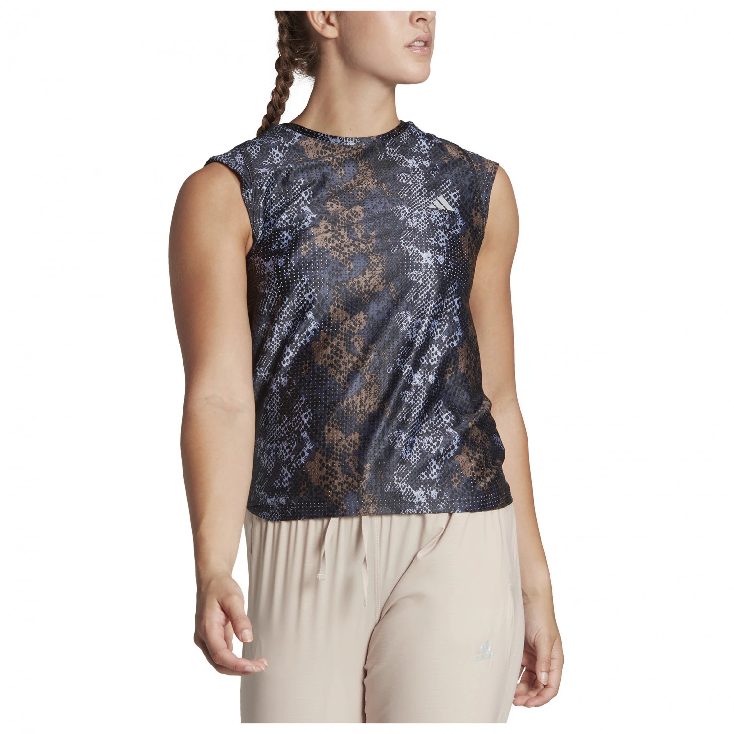ADIDAS Women's Fast Aop Tee - Running Shirt - Image 2