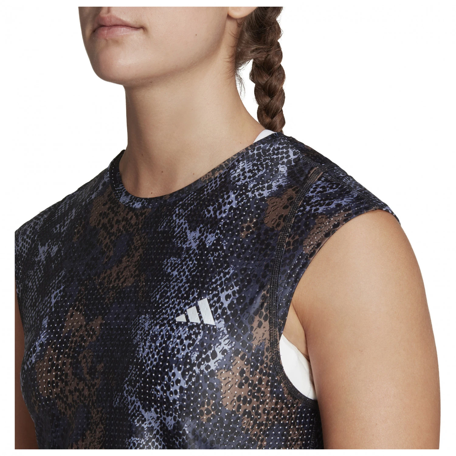 ADIDAS Women's Fast Aop Tee - Running Shirt - Image 4