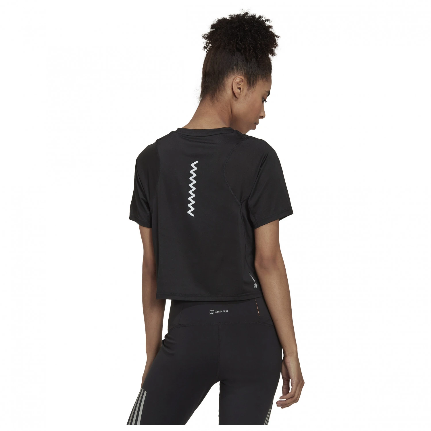 ADIDAS Women's Fast Crop Tee - Running Shirt - Image 3