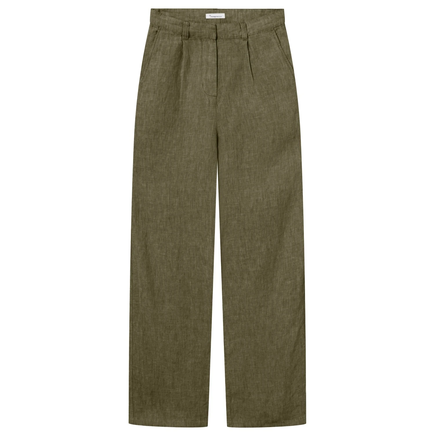 KnowledgeCotton Apparel Women's Loose Natural Linen Pants - Casual Trousers